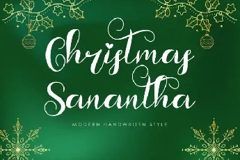 Christmas Sanantha font