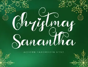 Christmas Sanantha font