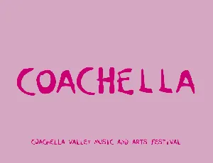 Coachella font