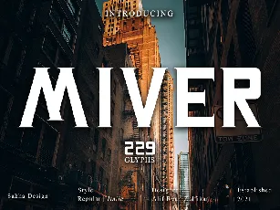 Miver - Personal Use font