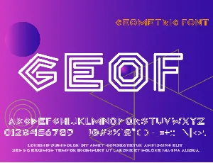 GEOF font