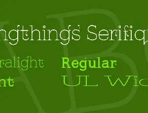 Kingthings Serifique font