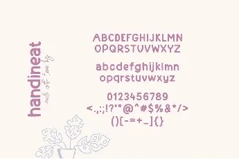 Handineat font