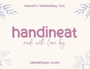 Handineat font