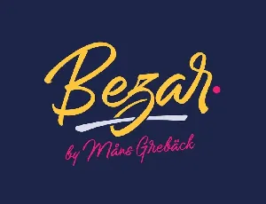 Bezar font