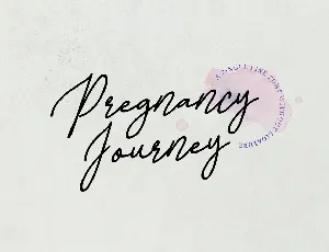Pregnancy Journey font
