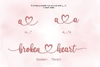 Dear Heart Calligraphy font