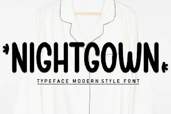 Nightgown Display font