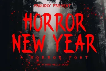 Horror New Year font