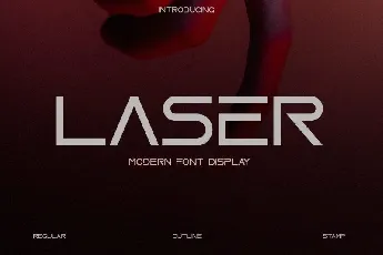 Laser Display font