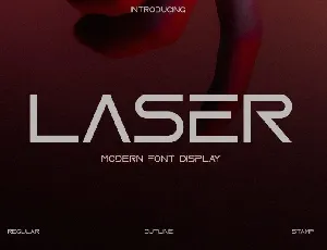 Laser Display font