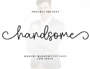 Handsome Script Typeface font