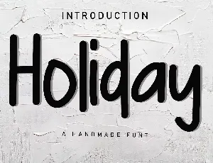 Holiday font