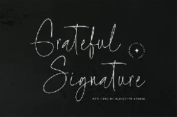 Grateful Signature font