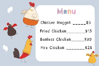 Chicken Bones font