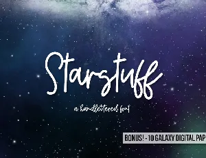 Starstuff Demo Beck McCormick font