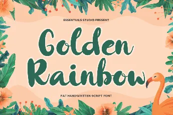 Golden Rainbow font