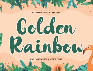 Golden Rainbow font