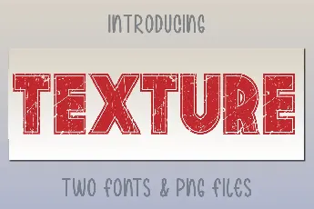 Texture font