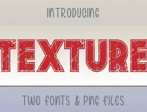 Texture font