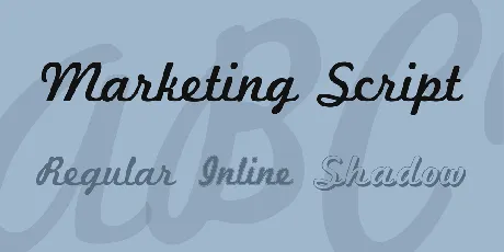 Marketing Script font