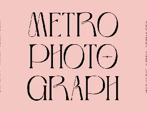 Metro Photograph font