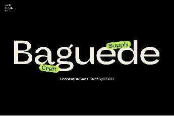 Baguede font