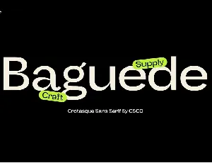 Baguede font