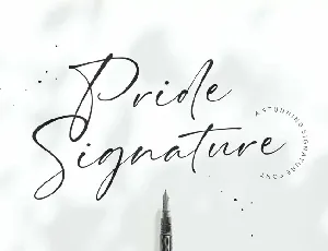 Pride Signature font