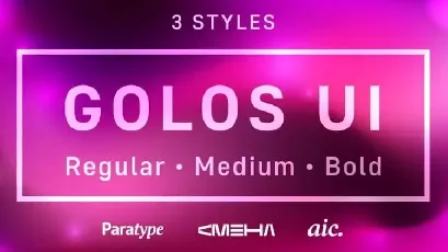 Golos UI Sans Serif font