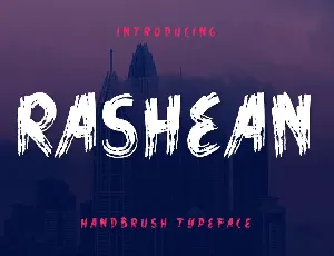 Rashean Brush font