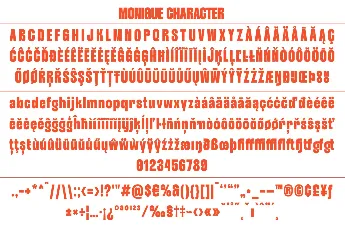 Monigue DEMO font