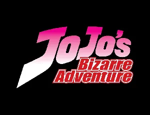 Jjba font