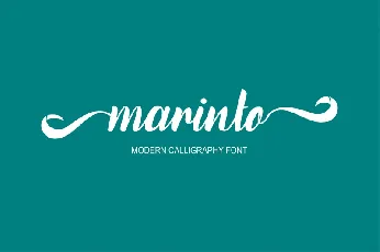 Marinto Various Script font