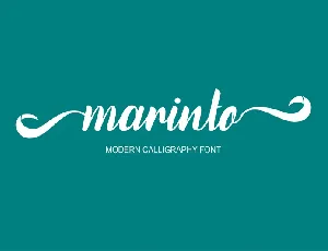 Marinto Various Script font