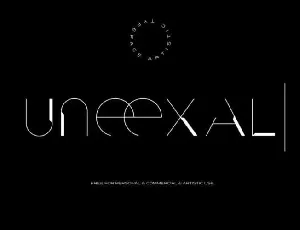 Uneexal Free Typeface font