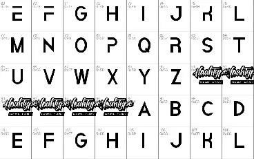 Gravitation Demo font