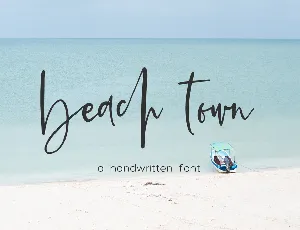 Beach Town Demo Beck McCormick font