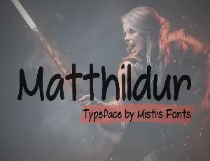 Matthildur font