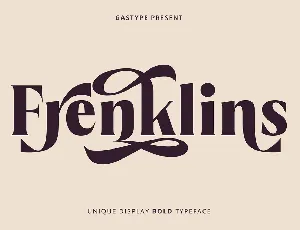 Frenklins font