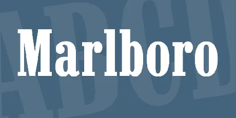 Marlboro font