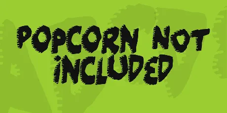 Popcorn NOT included font