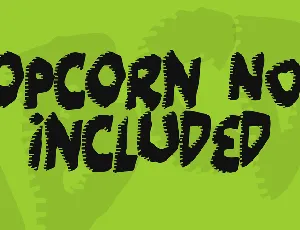 Popcorn NOT included font