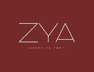 Zya font