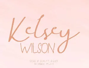 Kelsey Wilson Duo font