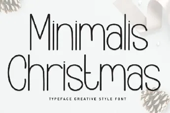 Minimalis Christmas Display font