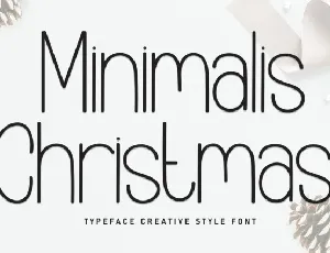 Minimalis Christmas Display font