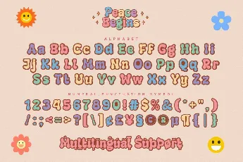 Peace Begins font