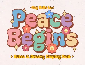 Peace Begins font