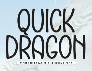 Quick Dragon Display font